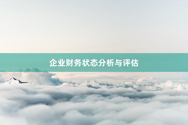 企业财务状态分析与评估